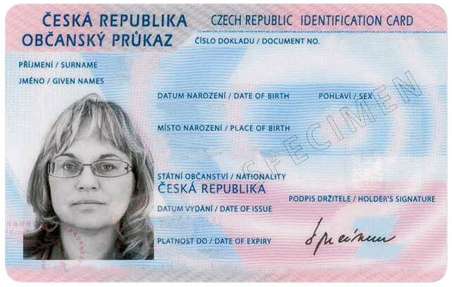 Czech Republic ID Card